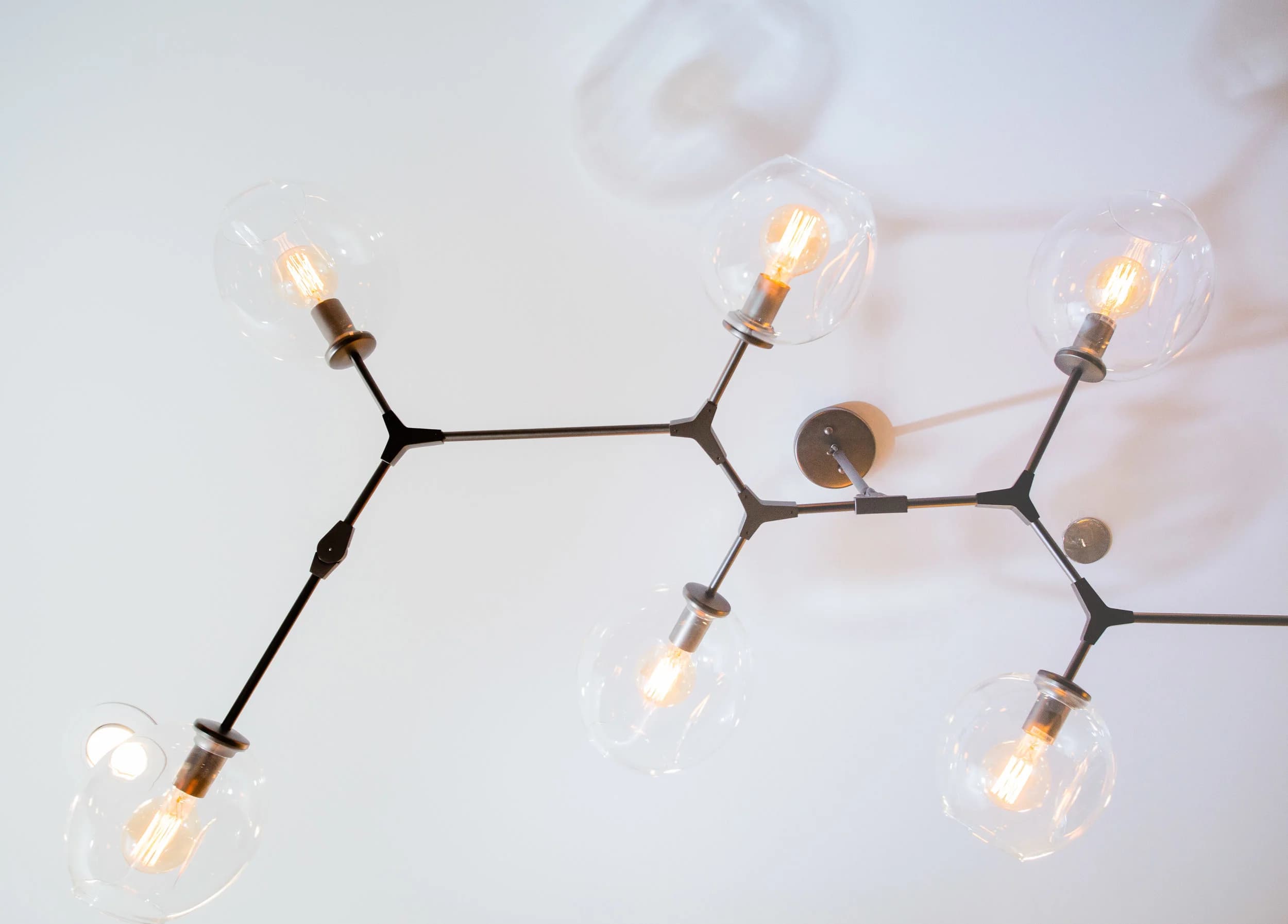 The branch chandelier from below